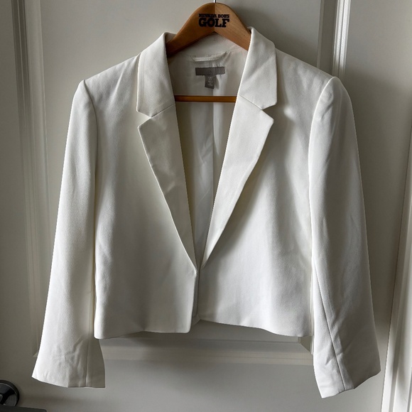 H&M Cropped White Blazer - Picture 1 of 2